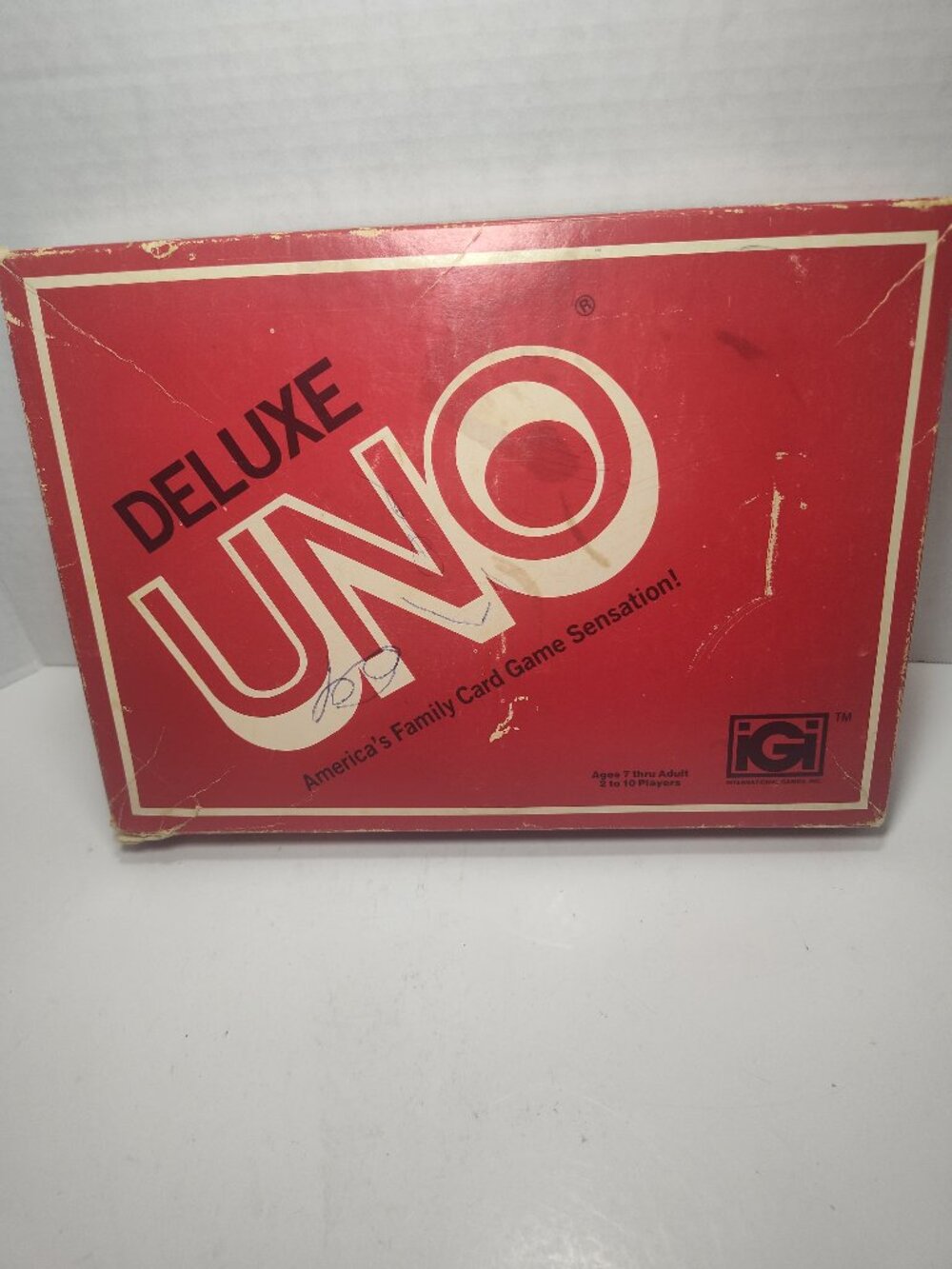 Vintage 1978 UNO Deluxe Edition #3001 International Games Original Box